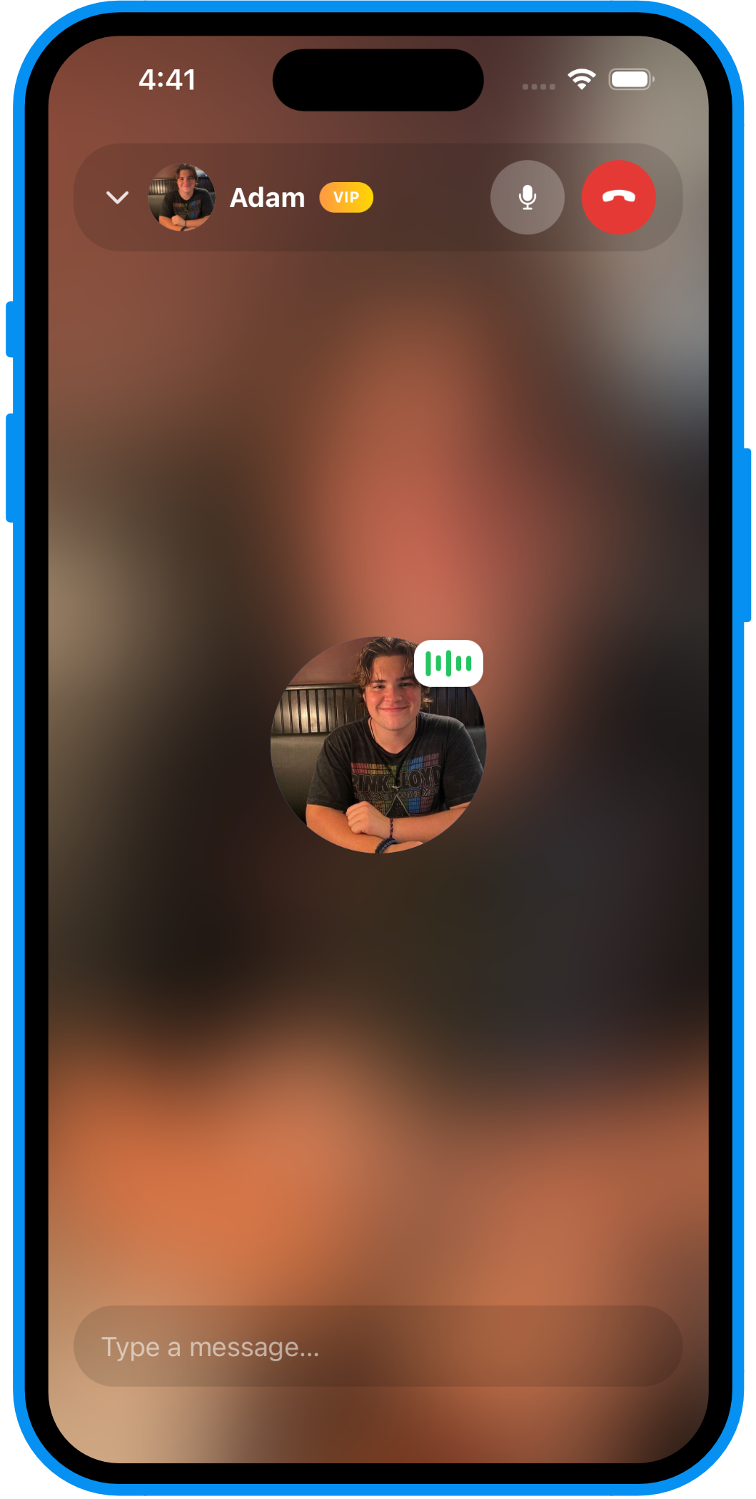 Catlangu Quick Match screen — live voice call with a real learner